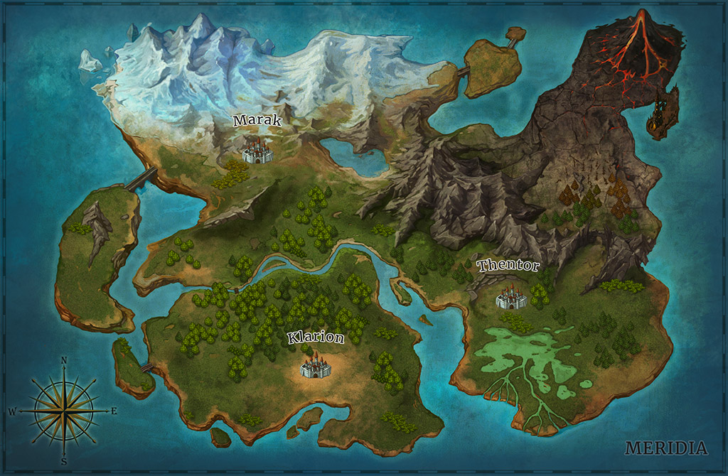 Grimlords - Karte von Meridia